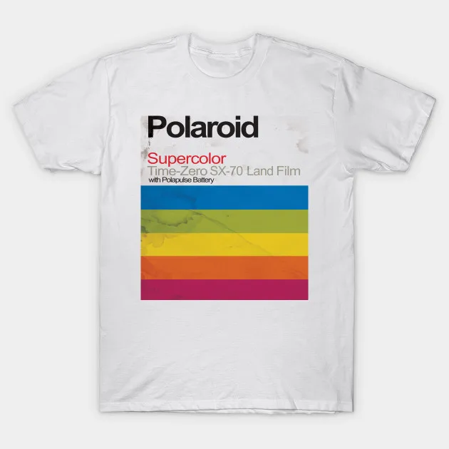 Мужская футболка Polaroid фильм Винтажная Футболка женская футболка|Мужские