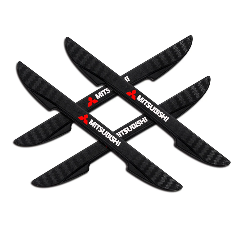 

4PCS Car Door Anti-collision Bumper Guards Side Protector Edge Strip Stickers For Mitsubishi ASX Outlander L200 Lancer EX Pajero