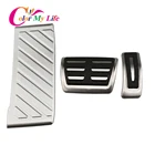 Автомобильные накладки из нержавеющей стали на педали, для Volkswagen VW GOLF 7 GTi MK7 Lamando POLO A05 Passat B8 Skoda Октавия Рапид 5E 5F A7