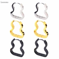 leosoxs 2pcs hot selling personality hip hop style gourd style ear buckle body piercing jewelry