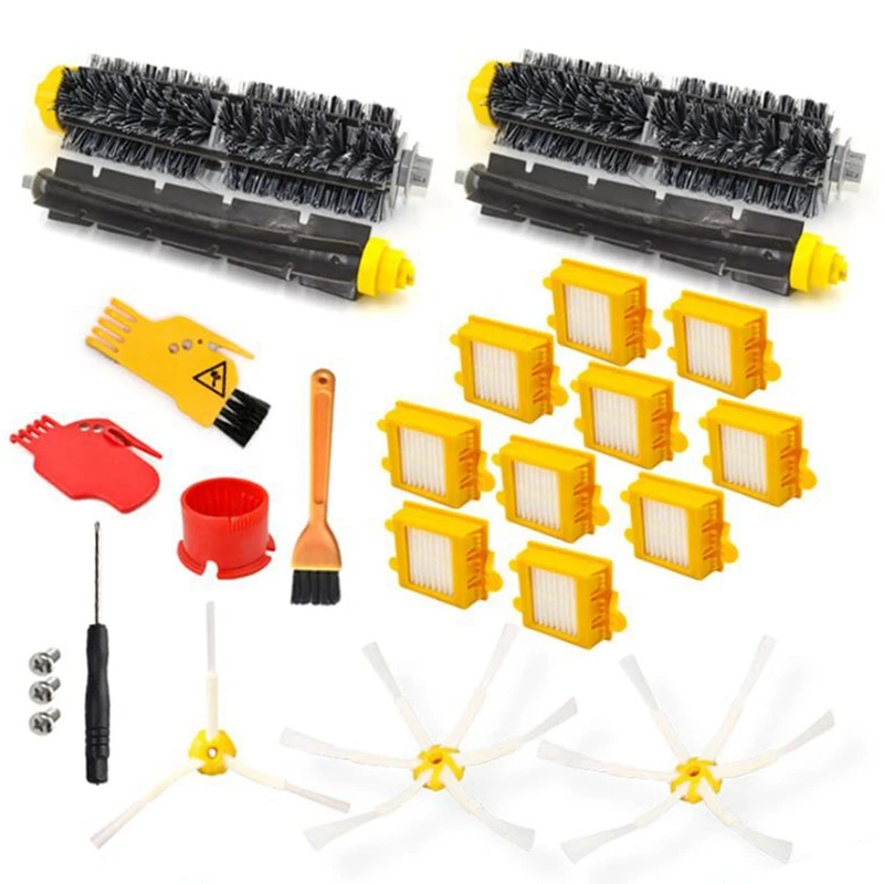 

Promotion!Hepa Filter Main Roller Brush Side Brush Set For Irobot Roomba 700 Series 770 780 790 772 774 775 760 Vacuum Cleaner