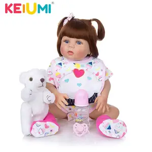 Кукла новорожденная силиконовая, полноразмерная Кукла-младенец, 57 см, 23 дюйма, подарок на Рождество