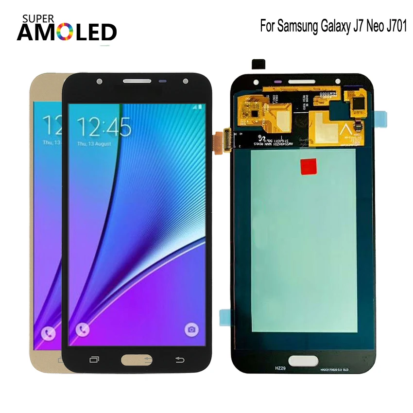 Сменный ЖК дисплей AMOLED для SAMSUNG Galaxy J7 Neo J701F J701M J701MT j701|Экраны мобильных телефонов| |