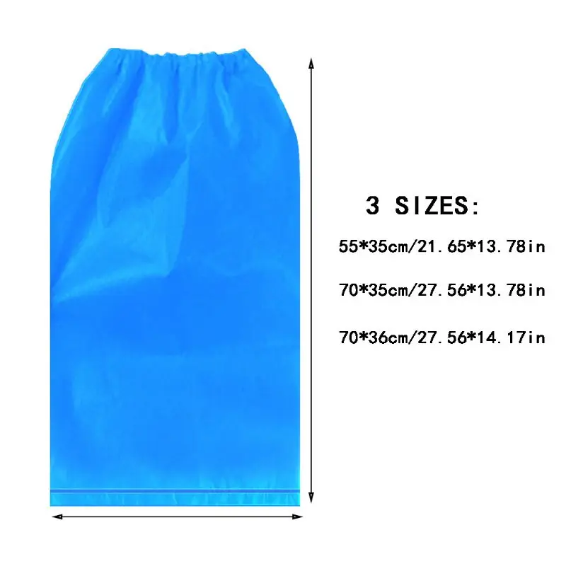 Одноразовые Чехлы для обуви водонепроницаемые длинные защитные пластиковые