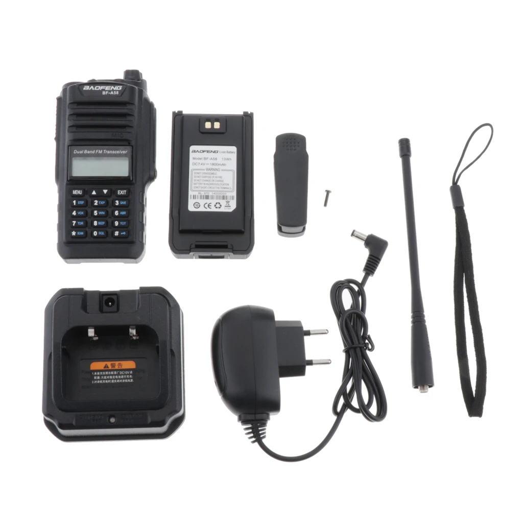 Baofeng BF-A58 рация Двухдиапазонная V/UHF портативная двухсторонняя профессиональная CB