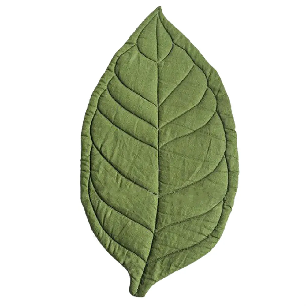 

Kid Creative Baby Blanket Kid Children Room Ornament Game Pad Leaf Shaped Soft Crawling Playing Pad Baby Children Toys