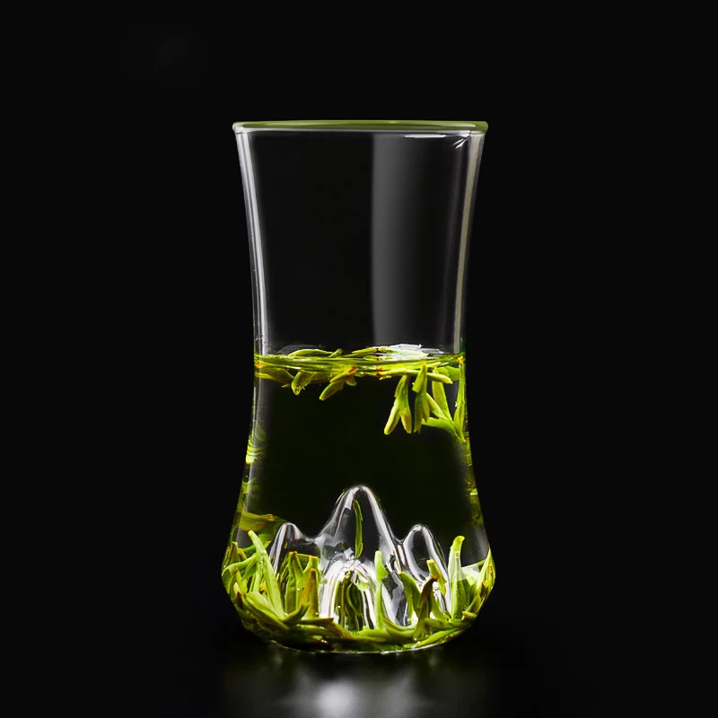 

Green tea cup special Longjing cup glass water cup heat resistant cup Snow Mountain View tea cup Huangshan Maofeng glass cup