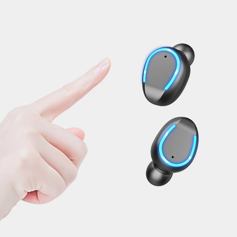 TWS Bluetooth Earphones 5.0 Mini LED Display Headphones Stereo Sound Wireless Headsets Earbuds Sport with Microphone | Электроника