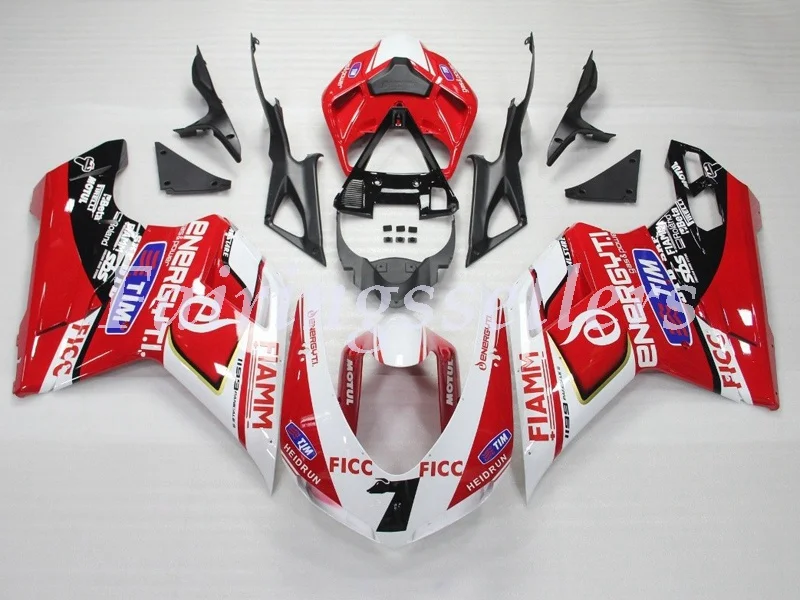 НОВЫЕ комплекты обтекателей для кузова из АБС-пластика подходят Ducati 1098 848 1198 2007 08