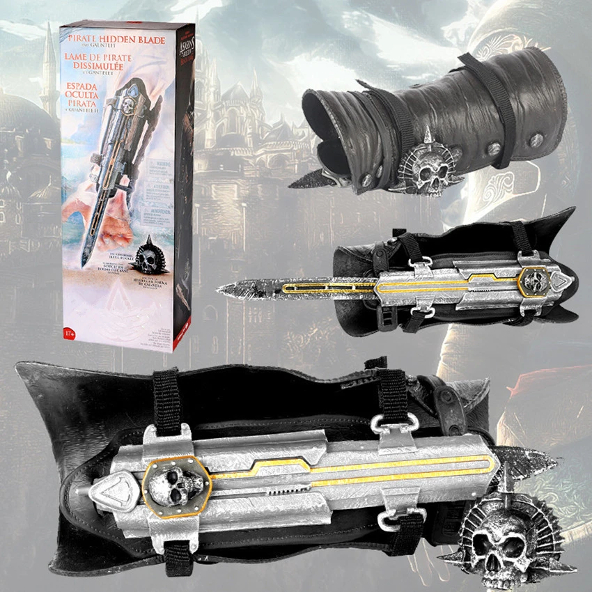 Новинка 1:1 пират скрытый клинок рукав меч фигурка assassins оружие Эдварда для