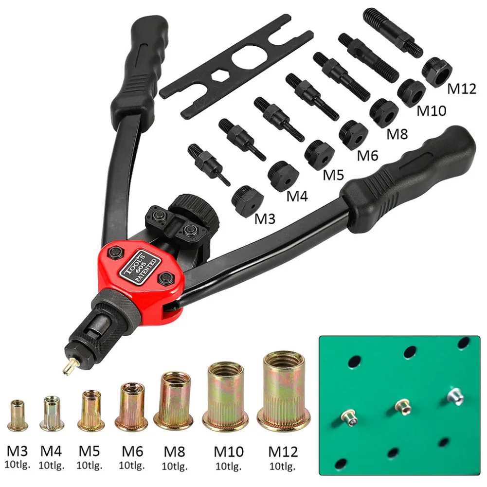 

Professional Nut Tool Dual-hand Nut Tool M3- M12 Mandrels Repair Premium