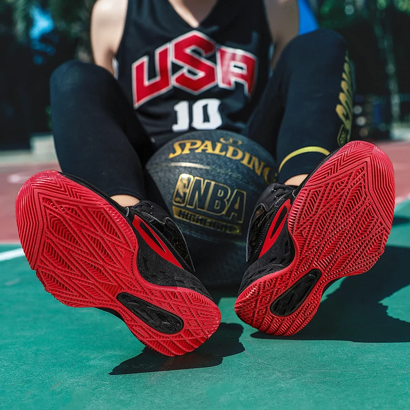 Баскетбольная обувь Streetball мужские кроссовки на шнуровке уличная спортивная