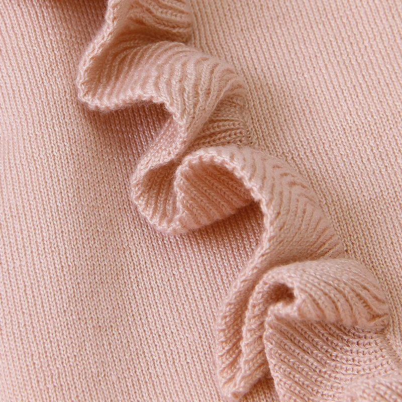 PatPat 2020 новый весенне летний осенний Топ с воланами спереди и коротким рукавом для