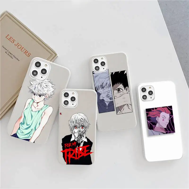 

Hunter X Killua Zoldyck Anime Phone Case Candy Color for iPhone 6 6S 7 8 11 12 XS X SE 2020 XR mini pro Plus MAX mobile bags