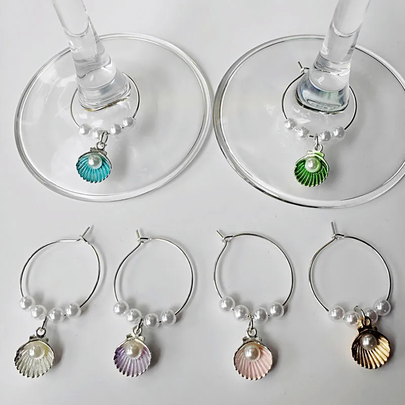 Набор из 6 шт. маркер на стакан для вина шармы кольца рождественской вечеринки бар