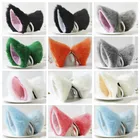 Косплэй вечерние кота футболка с изображением лисы и меховыми ушками Неко костюм заколка для волос Хэллоуин орекьетте Orecchiette Прямая поставка