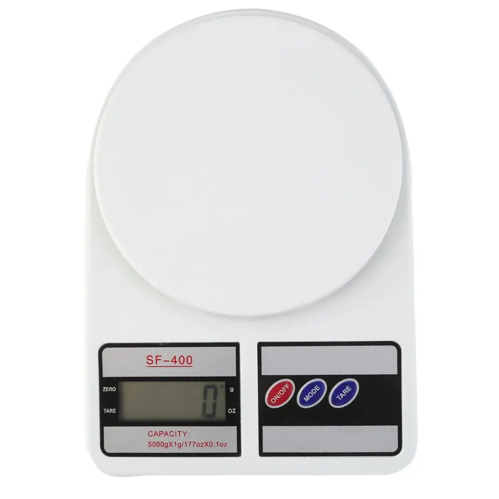 

Digital Kitchen Scale Electronic Balance Weight LCD Display Tare Function for Postal Parcel Food Weight Diet Battery Operated