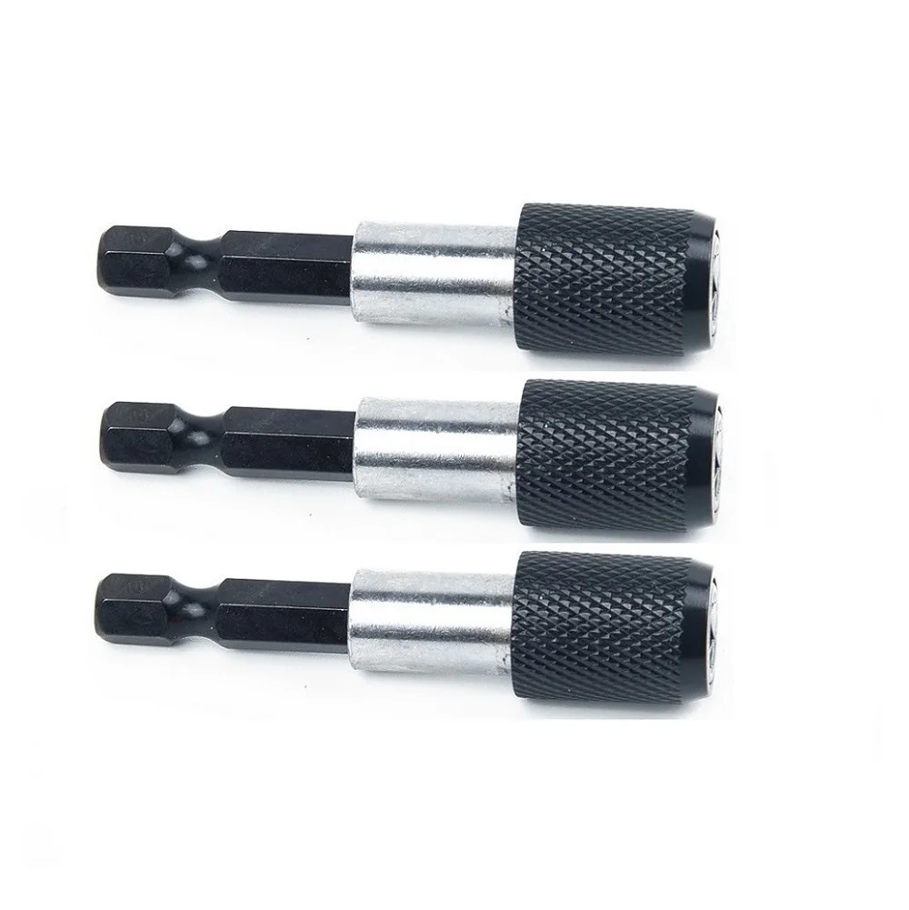 

Electric Screwdriver Bit Holder Pneumatic 3pcs 1/4\" Hex Shank Bits Quick Release High Quality
