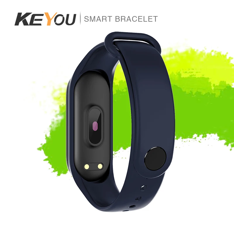 Смарт часы браслет кровяное давление KEYOU M4 Bluetooth для мужчин с Facebook Whatsapp Twitter SMS напоминание Smartwatch10|Смарт-часы| |
