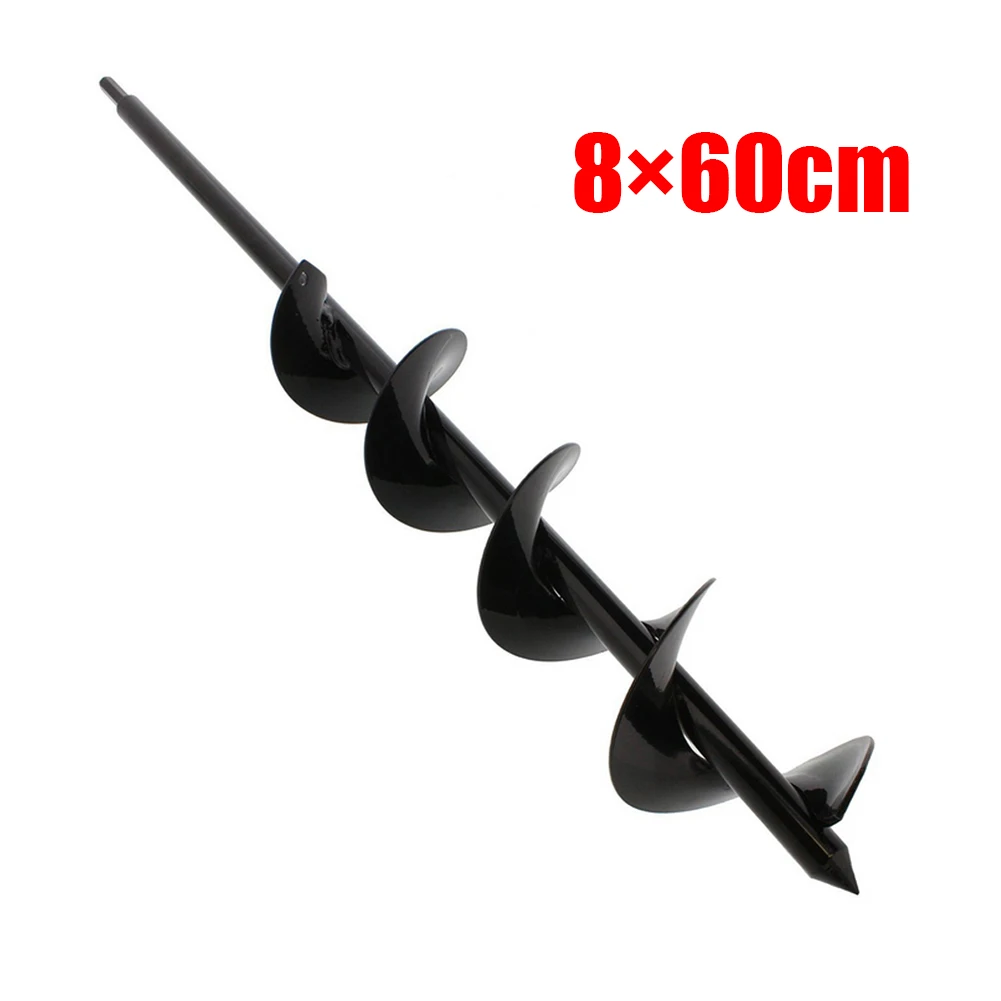 

Tool Plant drill A3 Steel Black Accessory Garden Auger Earth Spiral Drill Bit