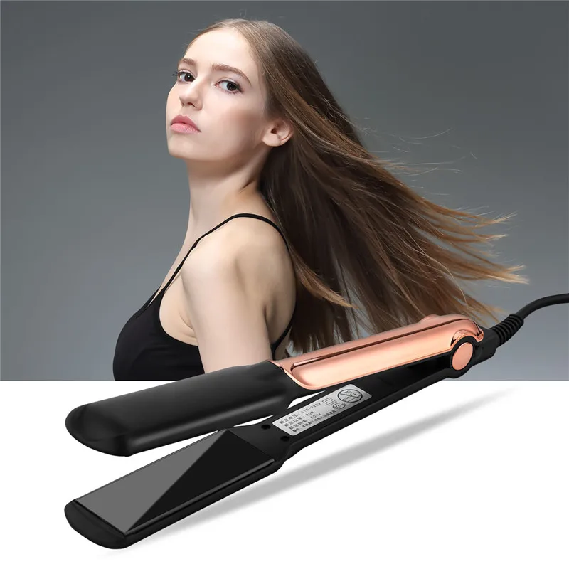 

CkeyiN 2 в 1 выпрямитель для волос Профессиональный быстрый нагрев щипцы для завивки волос с 4 температурными настройками легкие инструменты дл...