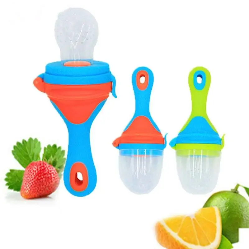 

Детские кормушки для фруктов, овощей и силиконовых сосок, сумка для укуса, Детские кормушки для дополнительного питания, безопасные принадл...