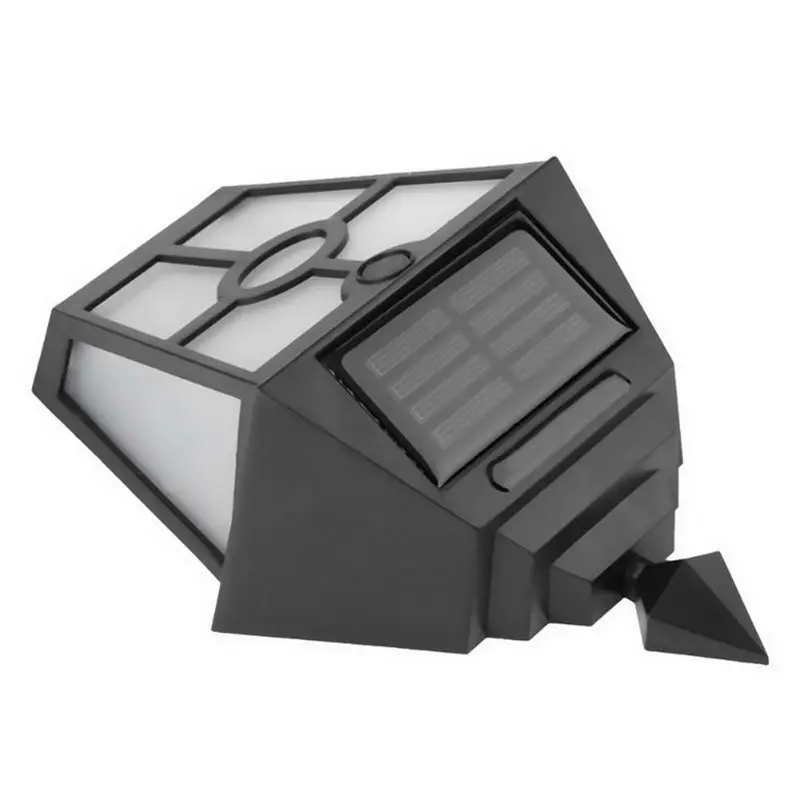Black white light Солнечный свет IP65 Настенный светильник Открытый Пейзаж лестничный Балконный сад украшение сада TSH магазин - Испускаемый цвет: Black white light
