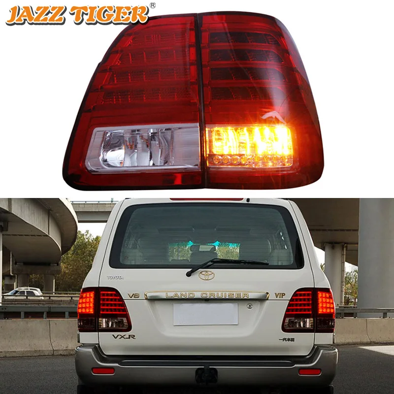 

Car LED Tail Light Taillight For Toyota Land Cruiser 100 FJ100 LC100 1998 - 2007 Rear Fog Lamp + Brake + Reverse + Turn Signal