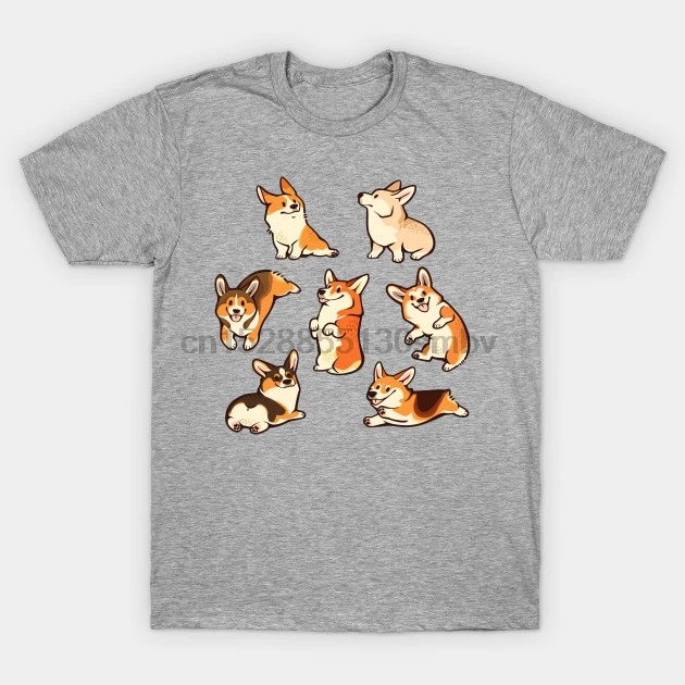 

Men tshirt Jolly corgies Corgi T Shirt women T-Shirt tees top
