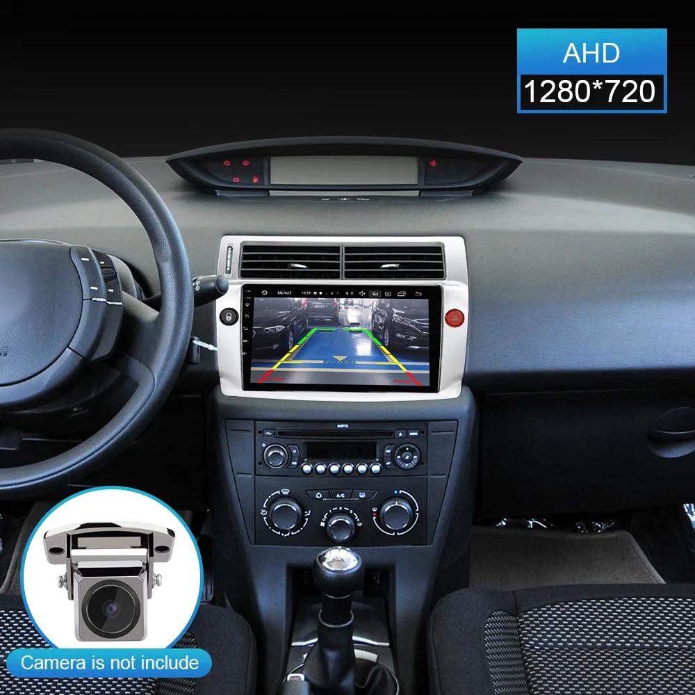 Автомагнитола ISUDAR для Citroen C4 авто с триумфальтом C-four 2004-2009 2 din Android 9 автомагнитола