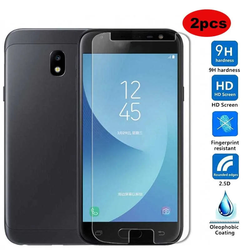 2 шт закаленное стекло для Samsung Galaxy J3 Pro (2017) J330F/DS J330G/DS J330 протектор экрана 2.5D 9H