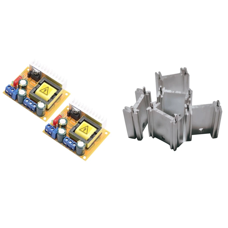 

20 Pcs 17X7.5X21mm Aluminium TO-220 Heatsink Radiator With 2 Pcs 8-32V To 45-390V DC-DC High Voltage Boost Converter