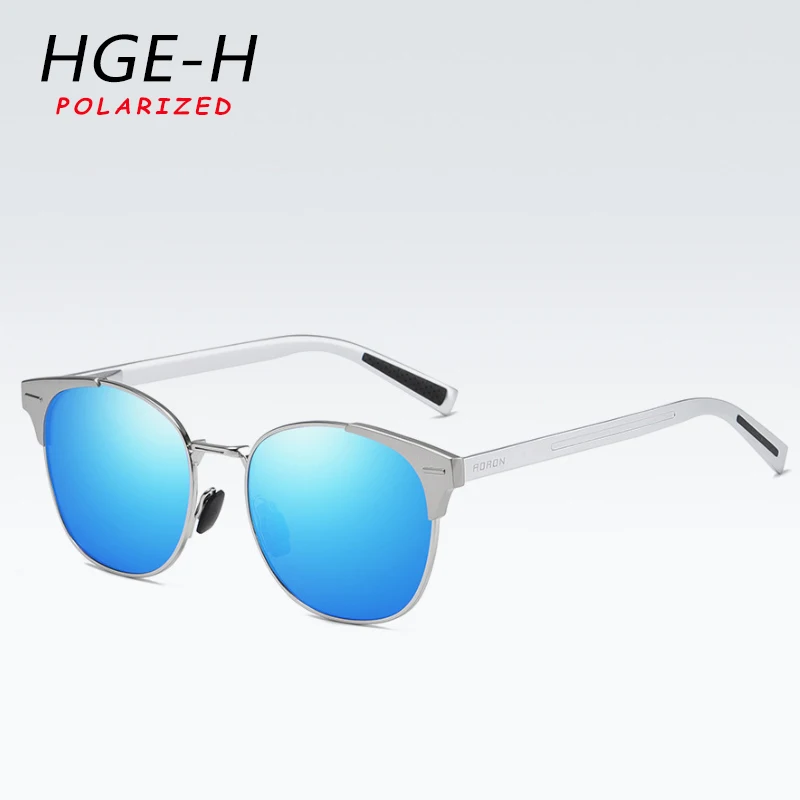 HGE-H 2020 новые круглые поляризованные солнцезащитные очки мужские из