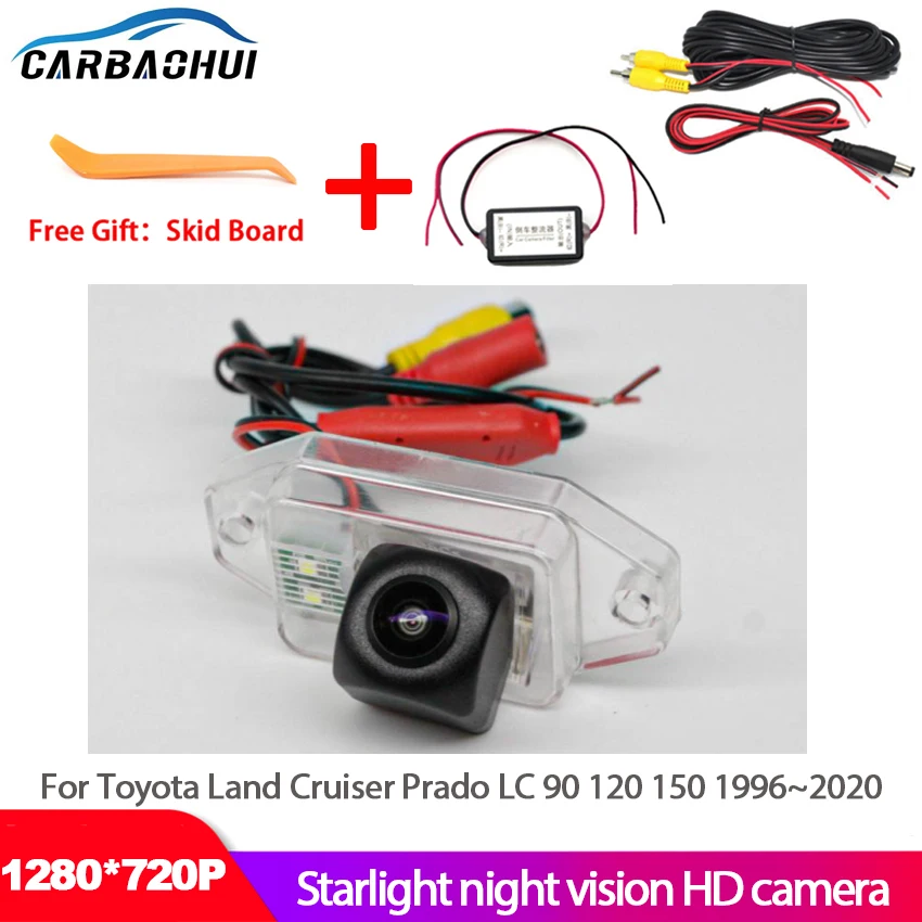 

170 градусов 1280x720P HD CCD Автомобильная камера заднего вида для автомобиля Totota Land Cruiser Prado LC 90 120 150 1996 ~ 2019 2020