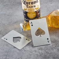 creative poker bottle opener stainless steel credit card can jar opener cap lid openers jars tin opener for cans kitchen tools