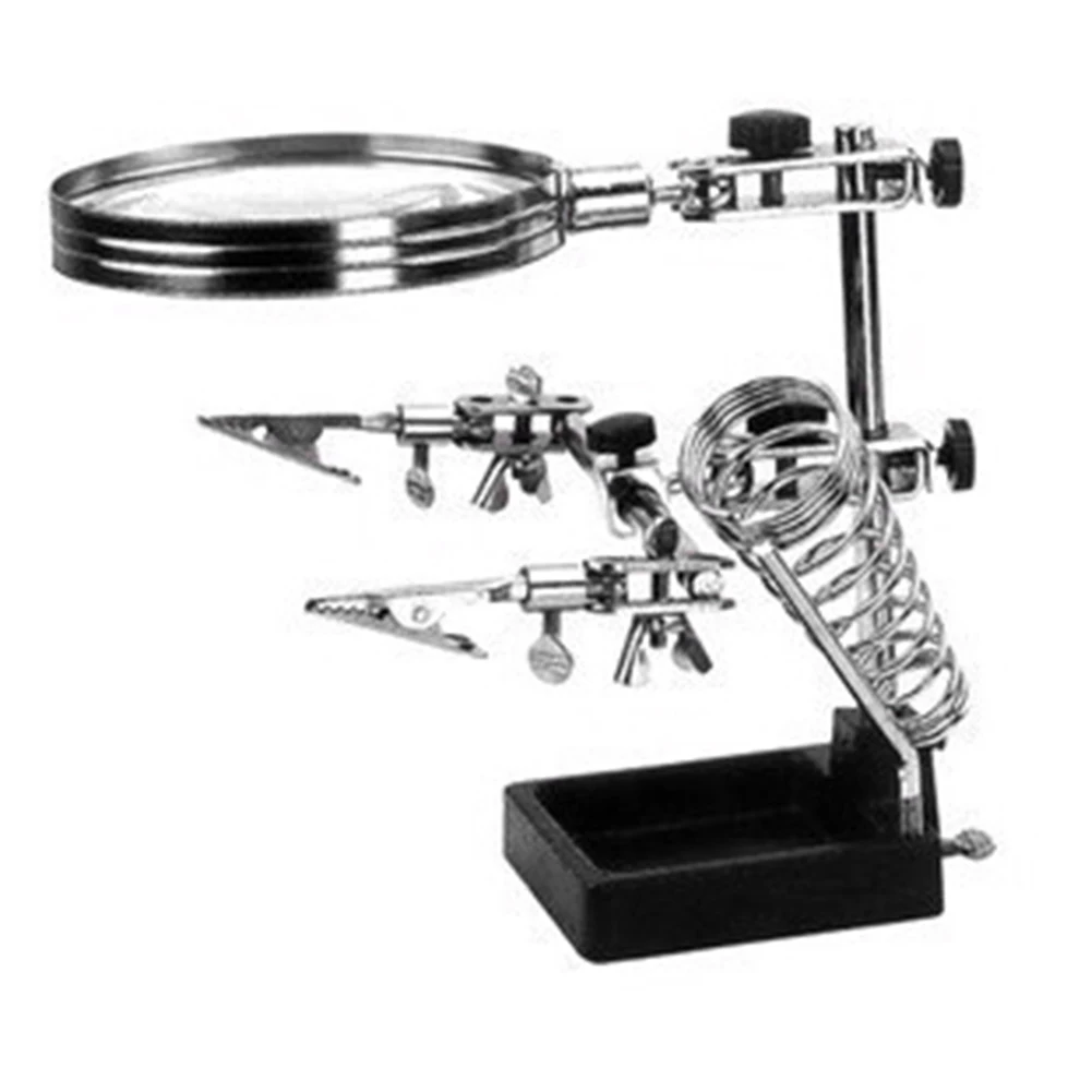 Подставка Увеличительное стекло паяльник Ювелирные изделия Лупа домашняя