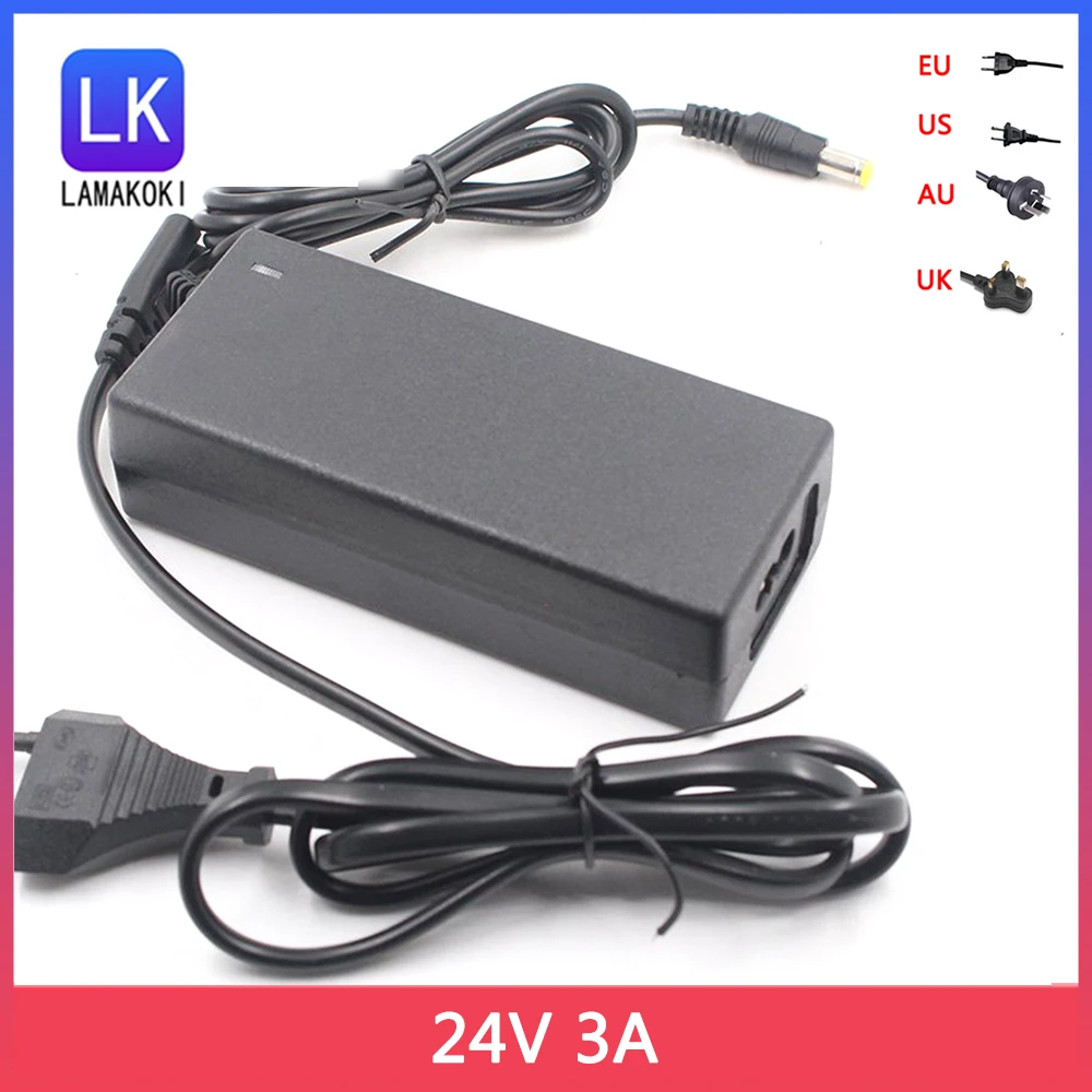 

AC 100V-240V DC 24V 3A Converter Adapter 24 Volt 3000mA Power Supply Charger For TS100 SH72 Mini Electric Soldering Iron