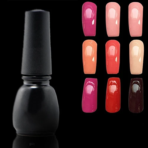 Small black bottle Nail Polish Quick-drying Translucent Environmental Protection Lasting Unpeelable Gel UV Lamp Art Beauty Tool | Красота и