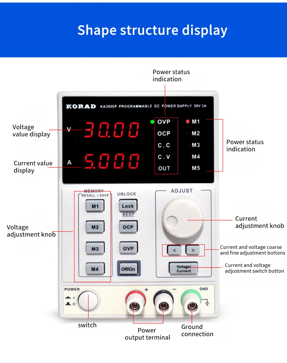 KORAD KA6005D -Precision Variable Adjustable 60V 5A DC Linear Power Supply Digital Regulated Lab Grade | Обустройство дома