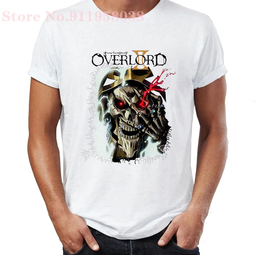 

Overlord Anime t shirt Guild Emblem Ainz Ooal Gown T Shirt o-neck Cartoon anime Fashion Harajuku casual tops women/man T-Shirts