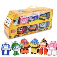 super wings acion figure robocar poli ambe roy helly robot car assembly toys for kids children cartoon puzzle christmas gifts