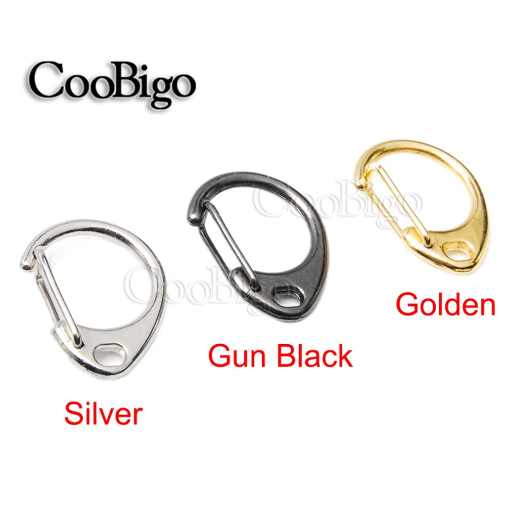 Металлические серебряные застежки карабины круглые зажимы крючки цепочка для