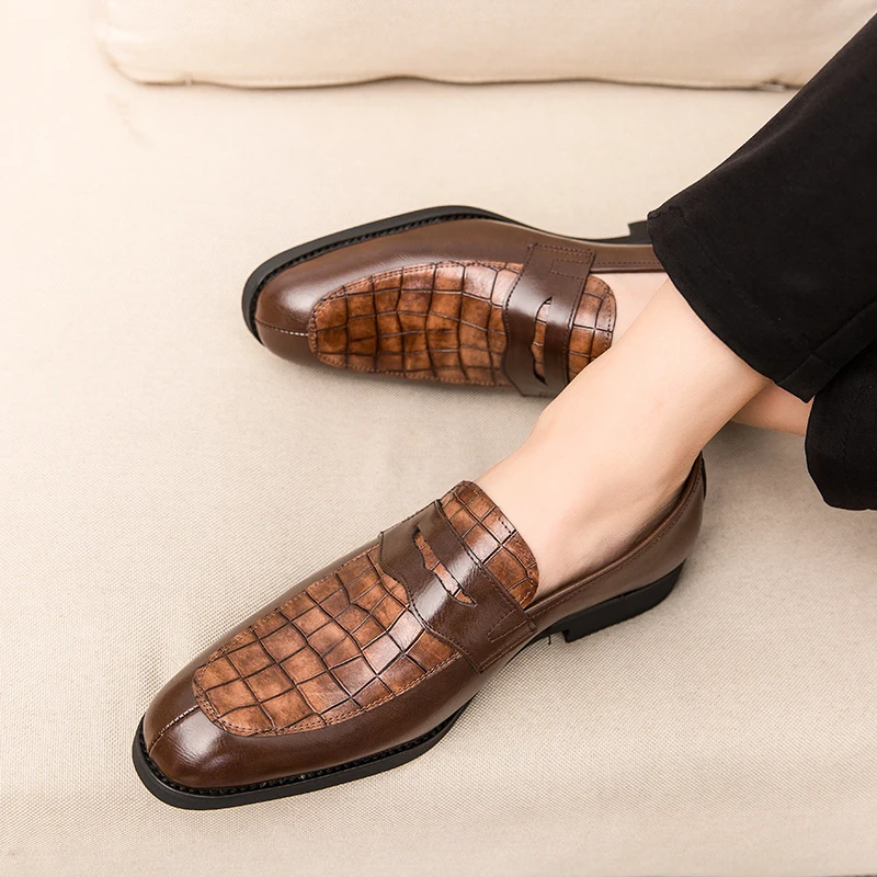 2020 Men Shoes Brand Braid Leather Casual Driving Oxfords Loafers Moccasins Italian for Party Flats Zapatos | Обувь