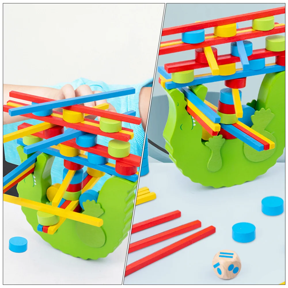 

1 Set Wooden Balanced Stacked High Block Kids Stacking Games Stacking Toys