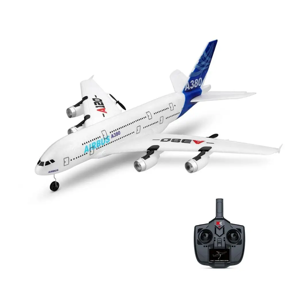 WLTOYS A120-A380 510mm Wingspan 2.4GHz 3CH RC Airplane Fixed Wing RTF With Mode 2 Remote Controller Scale Aeromodelling