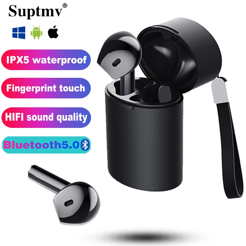 

Беспроводные наушники X5 TWS, Bluetooth-гарнитура, спортивные наушники, мини-наушники с объемным звуком для Xiaomi, Samsung, Iphone, водонепроницаемые наушни...
