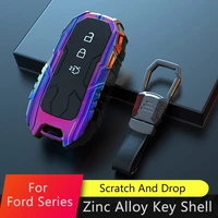 car key covers case shell zinc alloy fits for ford mustang explorer edge f 150 everest escort focus taurus escape accessory
