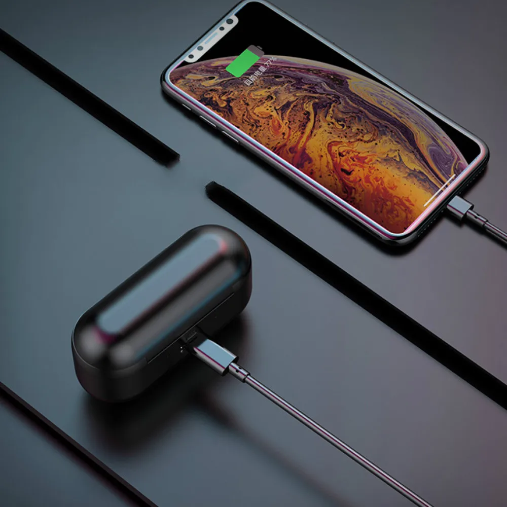 F9 когда наушники tws Bluetooth Беспроводной 5 0 стерео гарнитура с зарядным