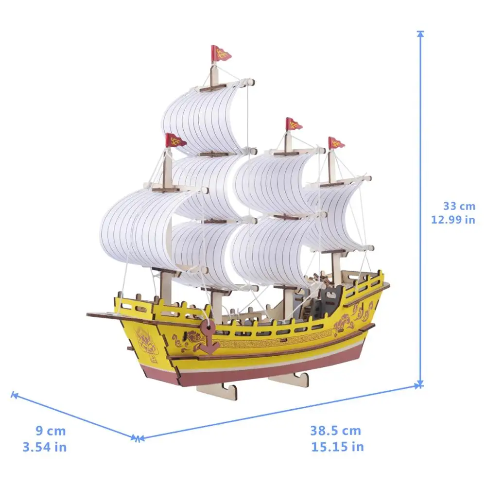 Набор для сборки сделай сам 3D деревянные игрушки Шелковый продавец деревянная