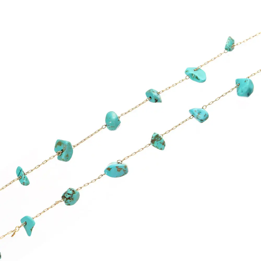 

Turquoise Reading Glasses Chain Sunglasses Holder Neck Strap Rope Necklace Pendant Fashion Eyeglass Glasses String Lanyard